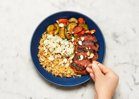 Middle Eastern Steak & Rice Pilaf