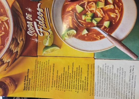 Sopa de Fideos (Chicken Noodle Soup with Sofrito)