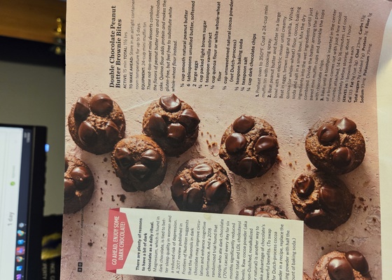 Double Chocolate Peanut Butter Brownie Bites