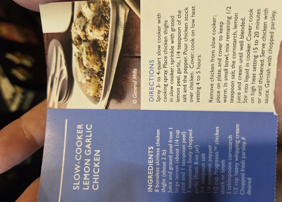 Slow-Cooker Lemon Garlic Chicken