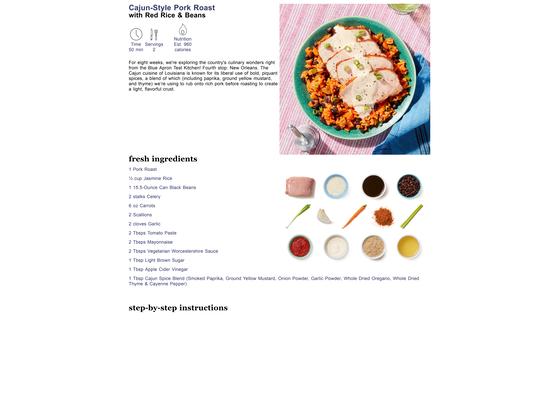 Cajun-Style Pork Roast with Red Rice & Beans