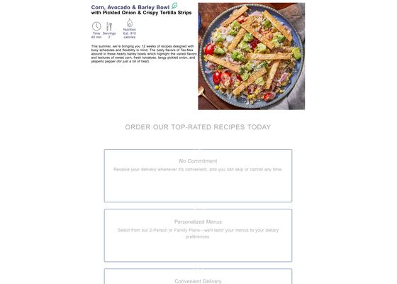 Corn, Avocado & Barley Bowl with Pickled Onion & Crispy Tortilla Strips