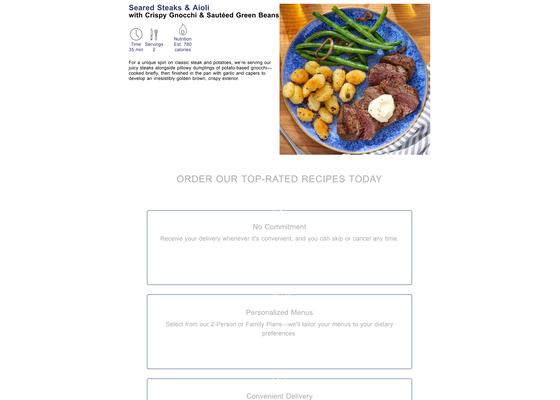 Seared Steaks & Aioli with Crispy Gnocchi & Sauteed Green Beans