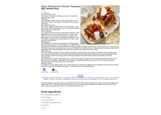 Spicy Honey-Lime Chicken Tostadas with Jasmine Rice