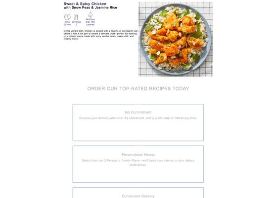 Sweet & Spicy Chicken with Snow Peas & Jasmine Rice