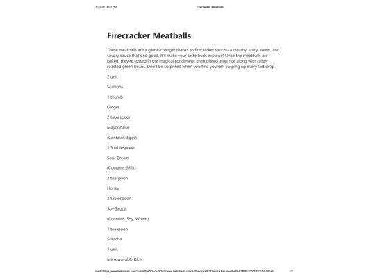 Firecracker Meatballs